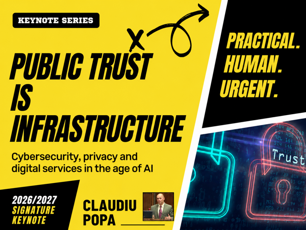 Claudiu Popa Keynote Speech Public Trust Is Infrastructure Claudiu Popa Keynote Speech Public Trust Is Infrastructure