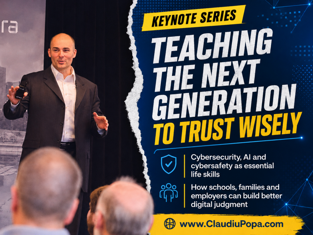 Claudiu Popa Keynote Speech Teaching The Next Generation To Trust Wisely Claudiu Popa Keynote Speech Teaching The Next Generation To Trust Wisely